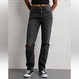 American Eagle Outfitters Black Straight Leg Jeans